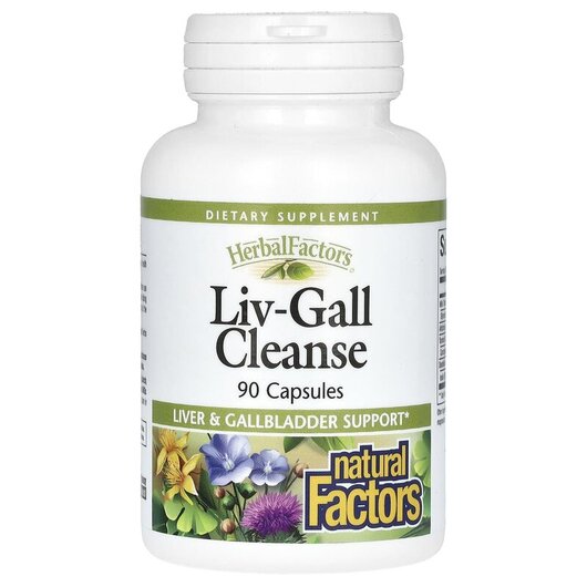 Основное фото товара Natural Factors, Поддержка печени, Liv-Gall Cleanse, 90 капсул
