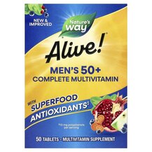 Alive! Men's 50+ Complete Витамины для мужчин 50+ Nature's Alive! Men's 50+ Complete Витамины для мужчин 50+ Nature's