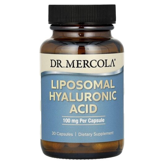 Основне фото товару Liposomal Hyaluronic Acid 100 mg Основне фото товару Liposomal Hyaluronic Acid 100 mg, Гіалуронова кислота, 30 капсул