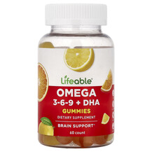 Omega 3-6-9 + DHA Gummies Orange & Lemon Омега 3 6