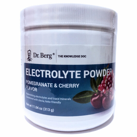 Основне фото товару Dr. Berg, Electrolyte Powder Pomegranate & Cherry, Електроліт