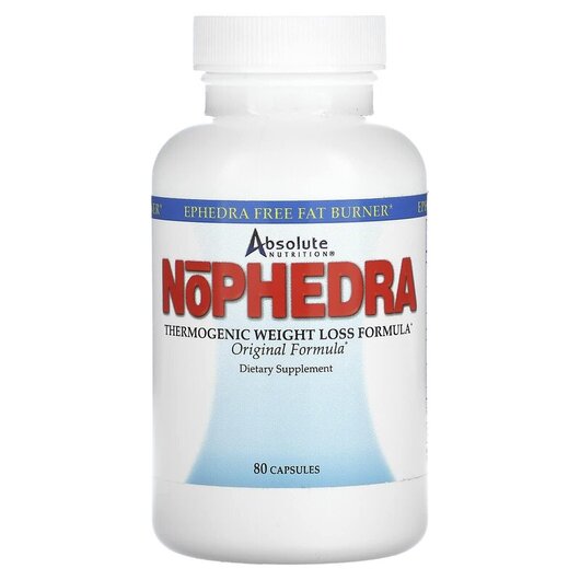 Основное фото товара Nophedra Основное фото товара Absolute Nutrition, Жиросжигатели, Nophedra, 80 капсул
