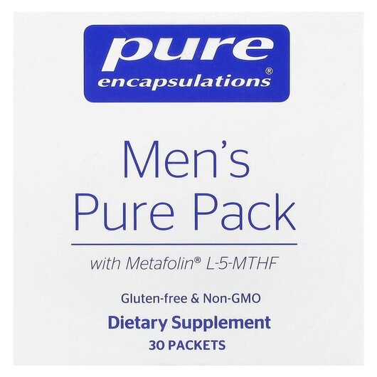 Основное фото товара Men's Pure Pack Основное фото товара Pure Encapsulations, Витамины для мужчин, Men's Pure Pack, 3