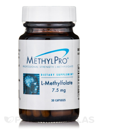 Основне фото товару L-Methylfolate 7.5 mg Основне фото товару MethylPro, L-Methylfolate 7.5 mg, Метилфолат, 30 капсул