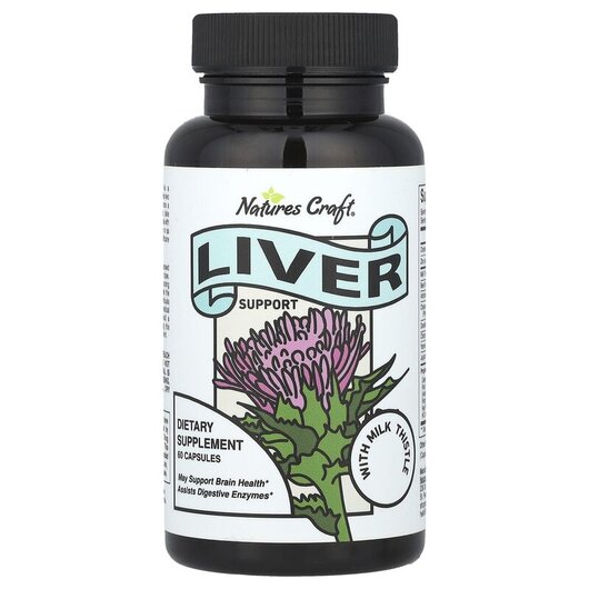Основное фото товара Natures Craft, Поддержка Печени, Liver Support, 60 капсул