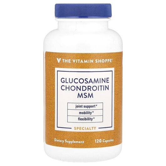 Основне фото товару Glucosamine Chondroitin MSM Основне фото товару Glucosamine Chondroitin MSM, Глюкозамін Хондроітин, 120 капсул