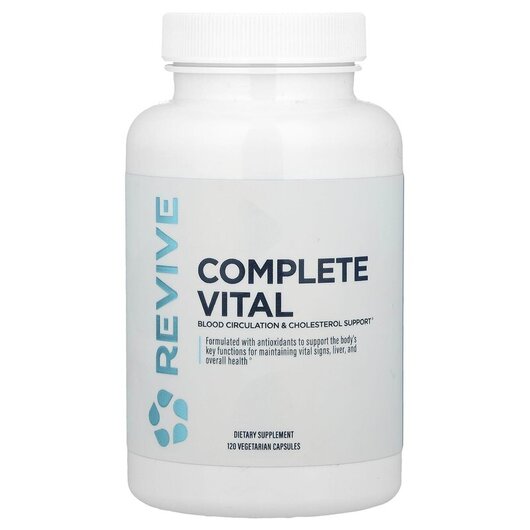 Основное фото товара Complete Vital Blood Circulation & Cholesterol Support Основное фото товара Revive, Поддержка печени, Complete Vital, 120 капсул
