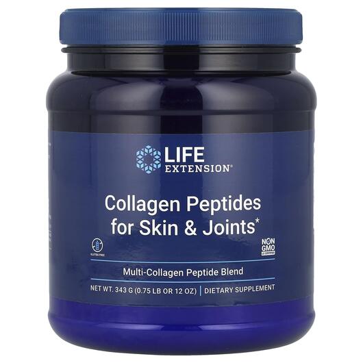 Основне фото товару Life Extension, Collagen Peptides, Колагенові пептиди, 343 г