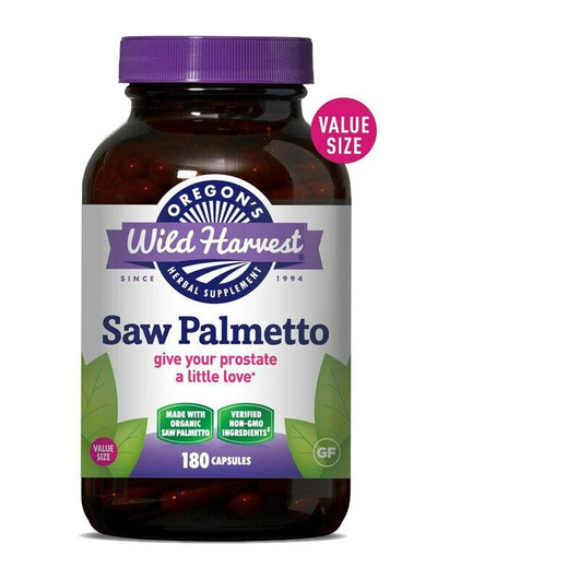 Основное фото товара Oregon's Wild Harvest, Со Пальметто, Saw Palmetto, 180 капсу