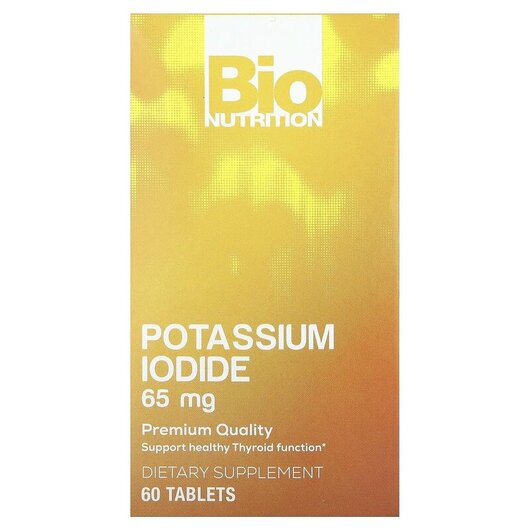 Основне фото товару Bio Nutrition, Potassium Iodide 65 mg, Калій, 60 таблеток