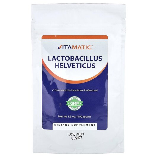 Основное фото товара Lactobacillus Helveticus Основное фото товара Vitamatic, Лактобактерии, Lactobacillus Helveticus, 100 г