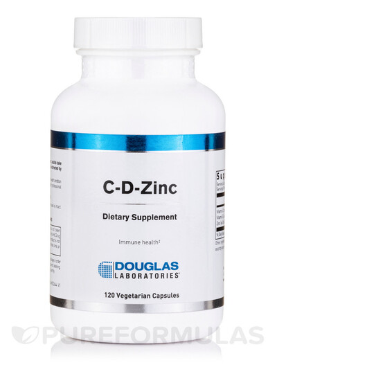 Основное фото товара C-D-Zinc Основное фото товара Douglas Laboratories, Цинк, C-D-Zinc, 120 капсул