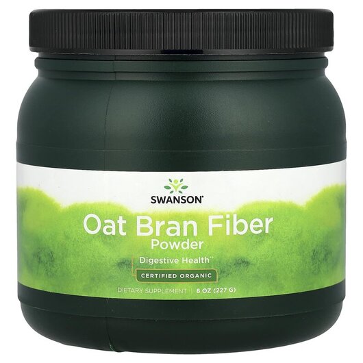 Основное фото товара Swanson, Отруби, Certified Organic Oat Bran Fiber Powder, 227 г