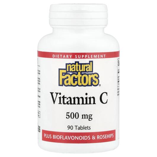 Основное фото товара Vitamin C500 mg Основное фото товара Natural Factors, Витамин C, Vitamin C500 mg, 90 таблеток