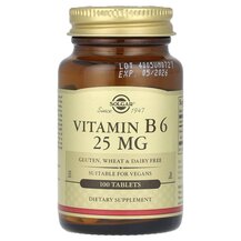 Vitamin B6 25 mg Витамин B6 25 мг Solgar 100 таблеток