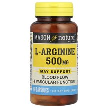 L-Arginine 500 mg L-Аргинин Mason 60 капсул L-Arginine 500 mg L-Аргинин Mason 60 капсул