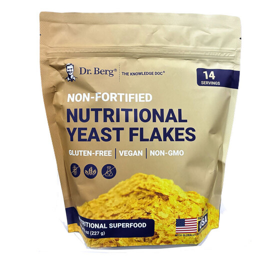 Основное фото товара Dr. Berg, Пищевые дрожжи, Nutritional Yeast Flakes, 227 г