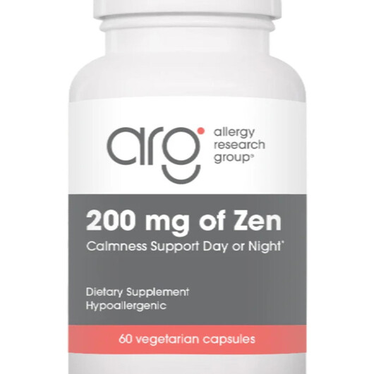 Основное фото товара 200 mg of Zen Основное фото товара Allergy Research Group, Поддержка стресса, 200 mg of Zen, 60 капс