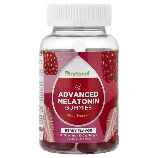 Основное фото товара Мелатонин, Advanced Melatonin Gummies Strawberry, 60 таблеток