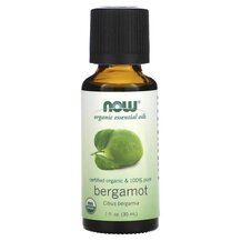 Pure Essential Oil Organic Bergamot Эфирное масло NOW