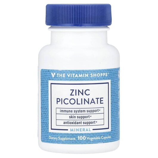 Основное фото товара TheVitaminShoppe, Цинк Пиколинат, Zinc Picolinate, 100 капсул