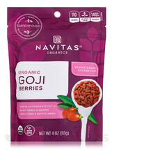 Organic Goji Berries Ягоды Годжи Navitas Organics 113 г