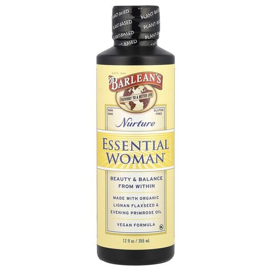Основне фото товару Essential Woman Nurture Основне фото товару Barlean's, Essential Woman Nurture, Омега 3 6 9, 355 мл