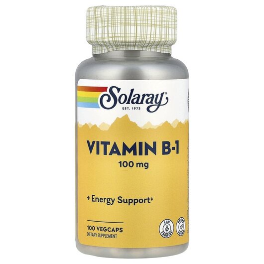 Основное фото товара Vitamin B-1 with Aloe Vera 100 mg Основное фото товара Vitamin B-1 with Aloe Vera 100, Витамин B-1 с алоэ вера 100 мг, 1