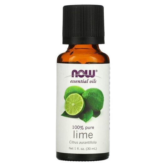 Основне фото товару Pure Essential Oil Lime Основне фото товару NOW Foods, Pure Essential Oil Lime, Ефірна олія, 30 мл