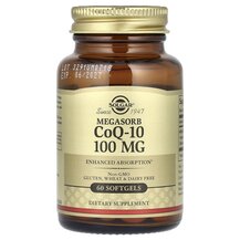 Megasorb CoQ-10 100 mg Мегасорб Q-10 100 мг Solgar Megasorb CoQ-10 100 mg Мегасорб Q-10 100 мг Solgar