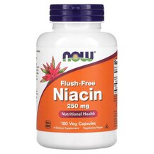 Ніацин 250 мг без приливів Niacin 250 mg NOW Foods