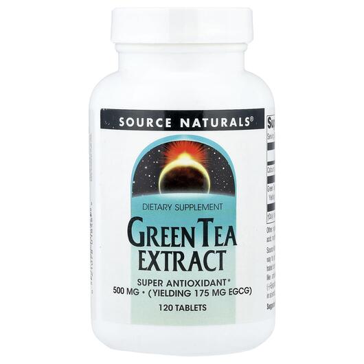 Основне фото товару Green Tea Extract 500 mg Основне фото товару EGCG 500 mg, Екстракт Зеленого чаю 500 мг, 120 таблеток