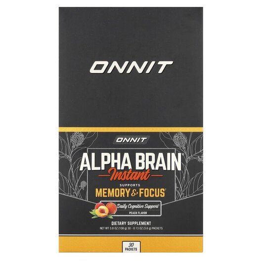 Основне фото товару Alpha Brain Instant Memory & Focus Основне фото товару Onnit, Alpha Brain, Підтримка мозку, 30 шт