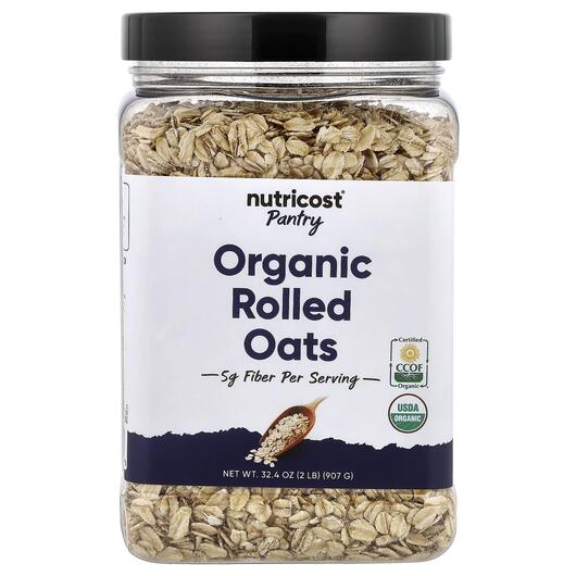 Основное фото товара Pantry Organic Rolled Oats Основное фото товара Nutricost, Овес, Pantry Organic Rolled Oats, 907 г