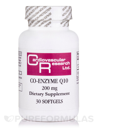 Основне фото товару Co-Enzyme Q10 200 mg Основне фото товару Ecological Formulas, Co-Enzyme Q10 200 mg, Коензим CoQ10, 30 капс