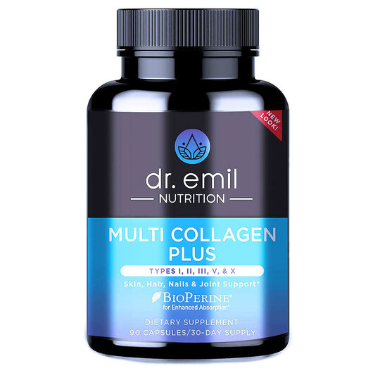 Основне фото товару Multi Collagen Plus Основне фото товару Multi Collagen Plus, Колаген Типів 1-2-3-5-10, 90 капсул