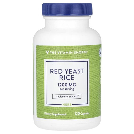 Основне фото товару Red Yeast Rice 1200 mg Основне фото товару Red Yeast Rice 1200 mg, Червоний дріжджовий рис, 120 капсул