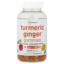 Turmeric Ginger Gummies Peach Mango Экстракт корня куркумы