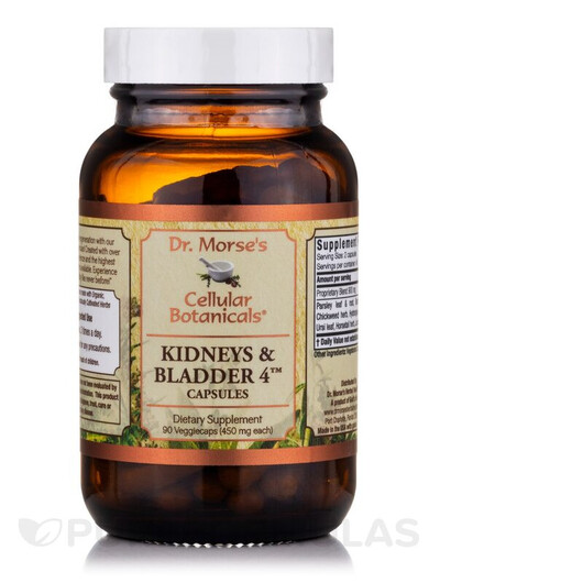 Основне фото товару Kidneys & Bladder 4 Diuretic Capsules, Підтримка нирок, 90 ка