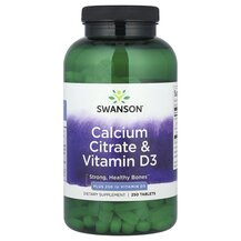 Calcium Citrate & Vitamin D Кальция Цитрат Swanson