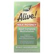 Фото товара Alive! Max3 Daily Multi-Vitamin No Added Iron Фото товара Nature's Way, Витамины, Max3 Potency, 90 таблеток