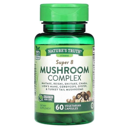 Основное фото товара Nature's Truth, Грибы, Super 6 Mushroom Complex, 60 капсул