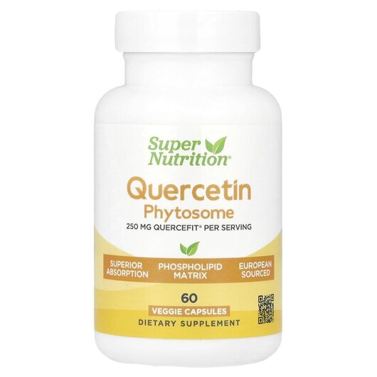 Основное фото товара Quercetin Phytosome Quercefit 250 mg Основное фото товара Кверцетин, Quercetin Phytosome Quercefit 250 mg, 60 капсул