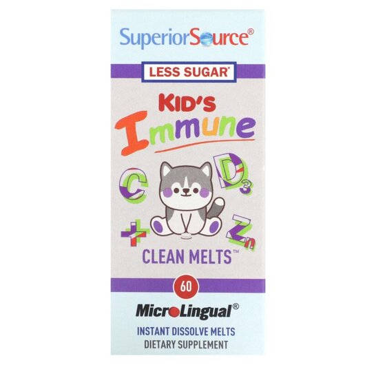 Основне фото товару Kid's Immune Clean Melts Основне фото товару Kid's Immune Clean Melts, Підтримка імунітету, 90 Instant Di