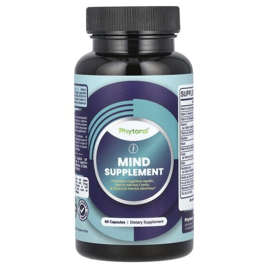 Основне фото товару Phytoral, Mind Supplement, Підтримка мозку, 60 капсул