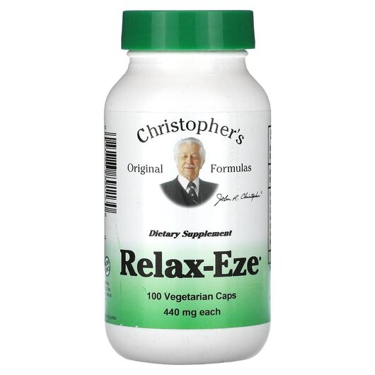 Основне фото товару Relax-Eze 440 mg Основне фото товару Relax-Eze 440 mg, Підтримка стресу, 100 капсул