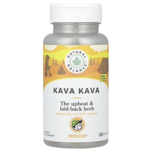 Основное фото товара Кава Кава, Happy Camper Kava Kava White Root 450 mg, 60 капсул
