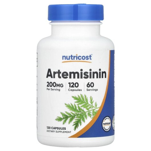 Основне фото товару Artemisinin 200 mg Основне фото товару Nutricost, Artemisinin 200 mg, Артемізинін, 120 капсул