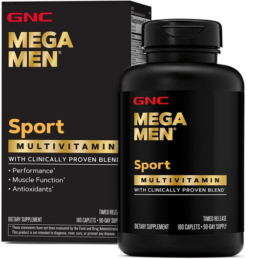 Основное фото товара Mega Men Sport Multivitamin Основное фото товара GNC, Витамины Мега Мен, Mega Men Sport Multivitamin, 180 таблеток