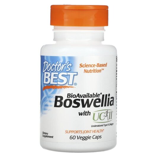 Основное фото товара Doctor's Best, Босвеллия, Boswellia with UC-II, 60 капсул